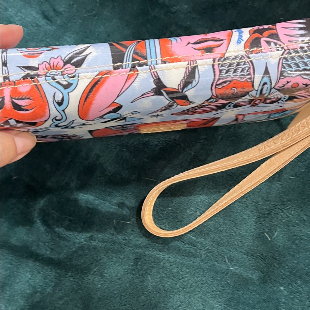 Consuela Multicolor Surreal Butterfly Tote with Matching Wallet - Picture 4 of 11
